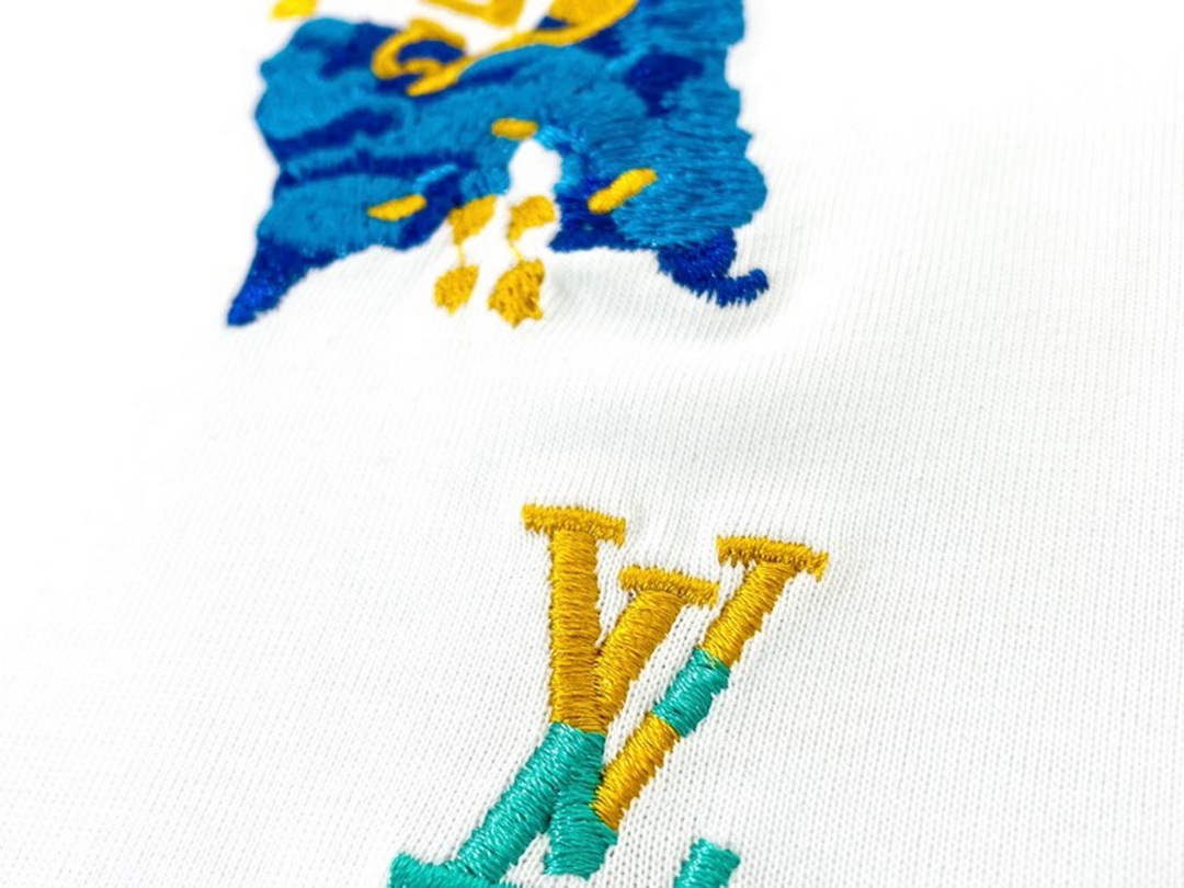 LV 1AB4UM Louis Vuitton Print Cotton Jersey  Men Women's T-shirt L56228