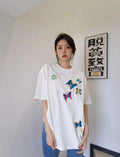 LV 1AB4UM Louis Vuitton Print Cotton Jersey  Men Women's T-shirt L56228