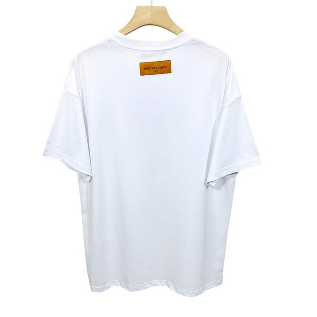 LV 1AB4UM Louis Vuitton Print Cotton Jersey  Men Women's T-shirt L56226