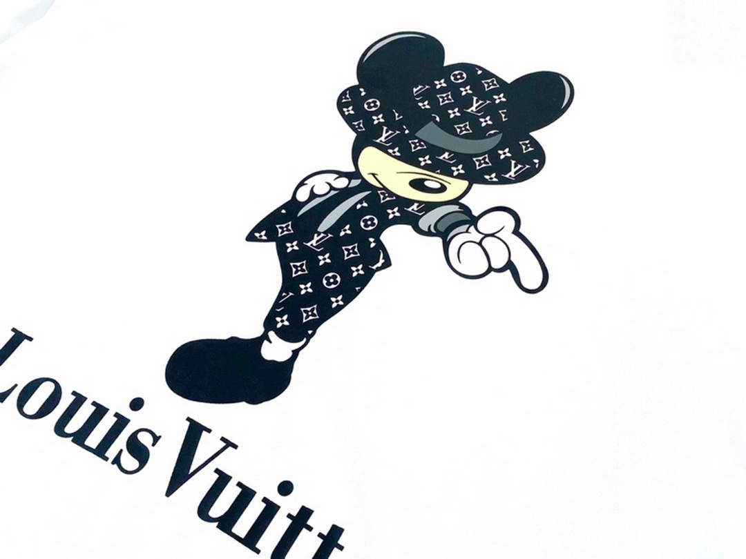 LV 1AB4UM Louis Vuitton Print Cotton Jersey  Men Women's T-shirt L56226
