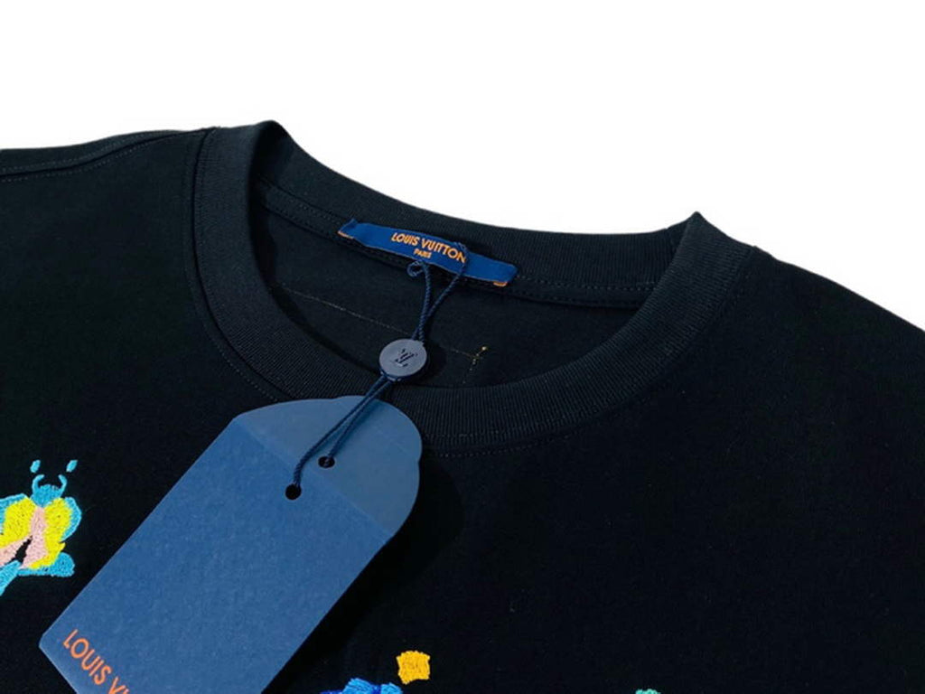 LV 1AB4UM Louis Vuitton Print Cotton Jersey  Men Women's T-shirt L56227