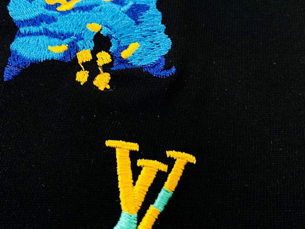 LV 1AB4UM Louis Vuitton Print Cotton Jersey  Men Women's T-shirt L56227