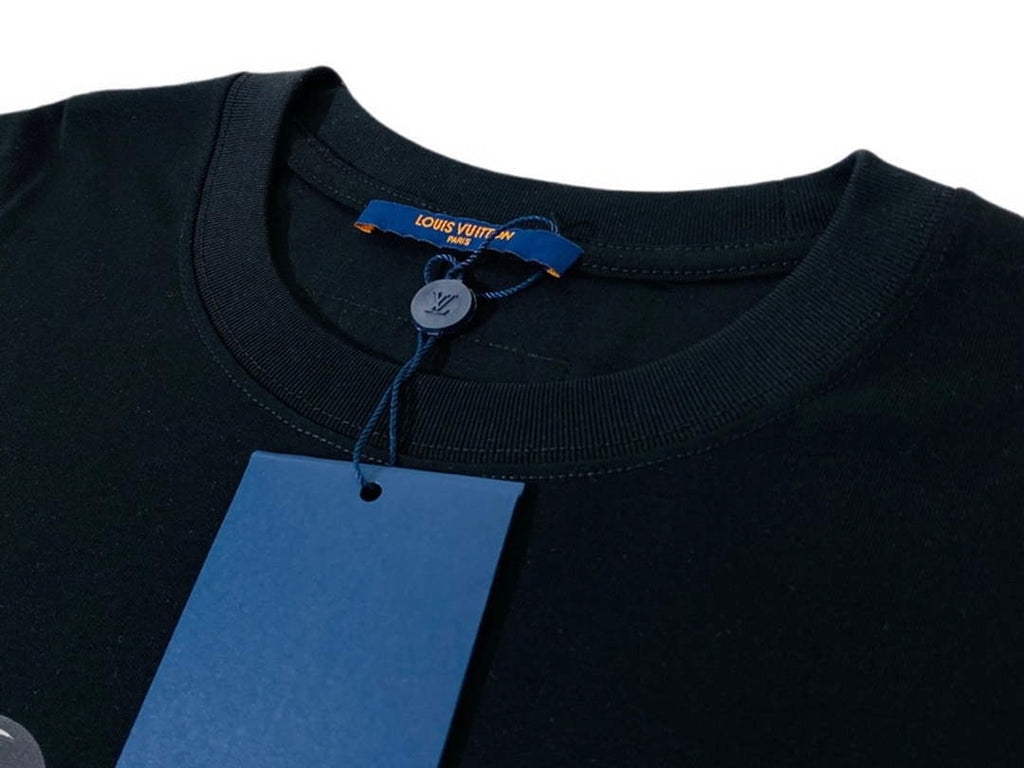 LV 1AB4UM Louis Vuitton Print Cotton Jersey  Men Women's T-shirt L56225