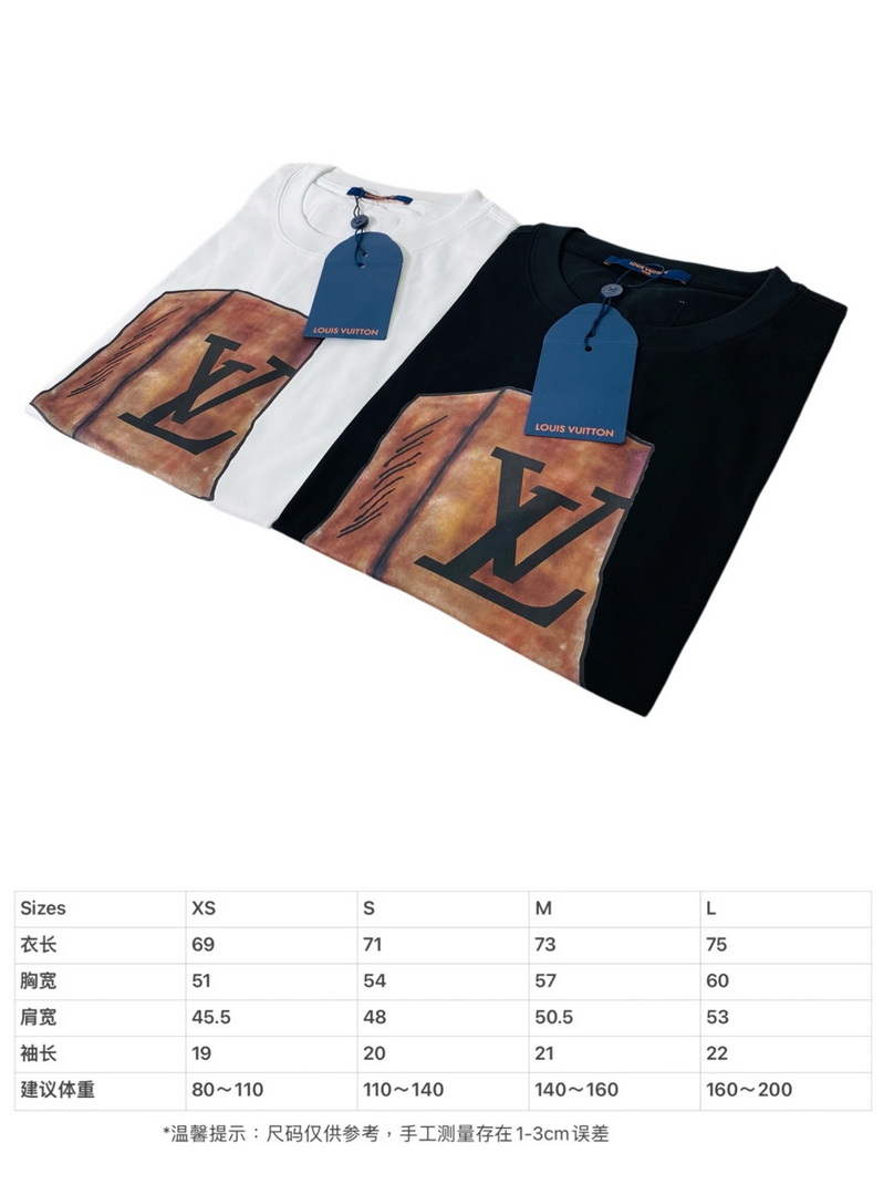 LV 1AB4UM Louis Vuitton Print Cotton Jersey  Men Women's T-shirt L56229