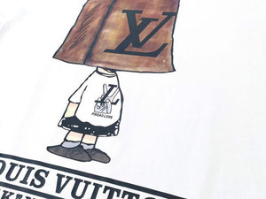 LV 1AB4UM Louis Vuitton Print Cotton Jersey  Men Women's T-shirt L56230 - XS - View 4