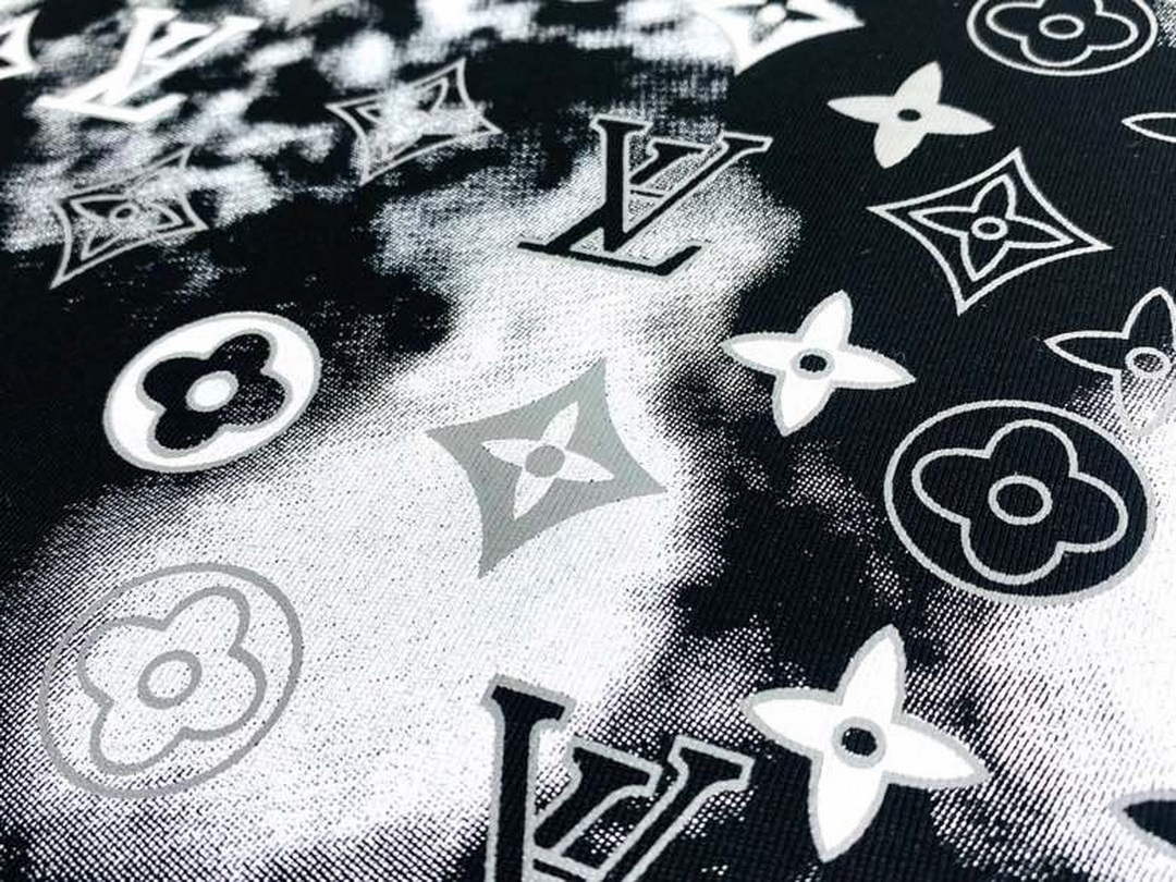 LV 1AB4UM Louis Vuitton Print Cotton Jersey  Men Women's T-shirt L56231