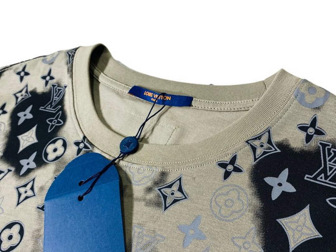 LV 1AB4UM Louis Vuitton Print Cotton Jersey  Men Women's T-shirt L56233