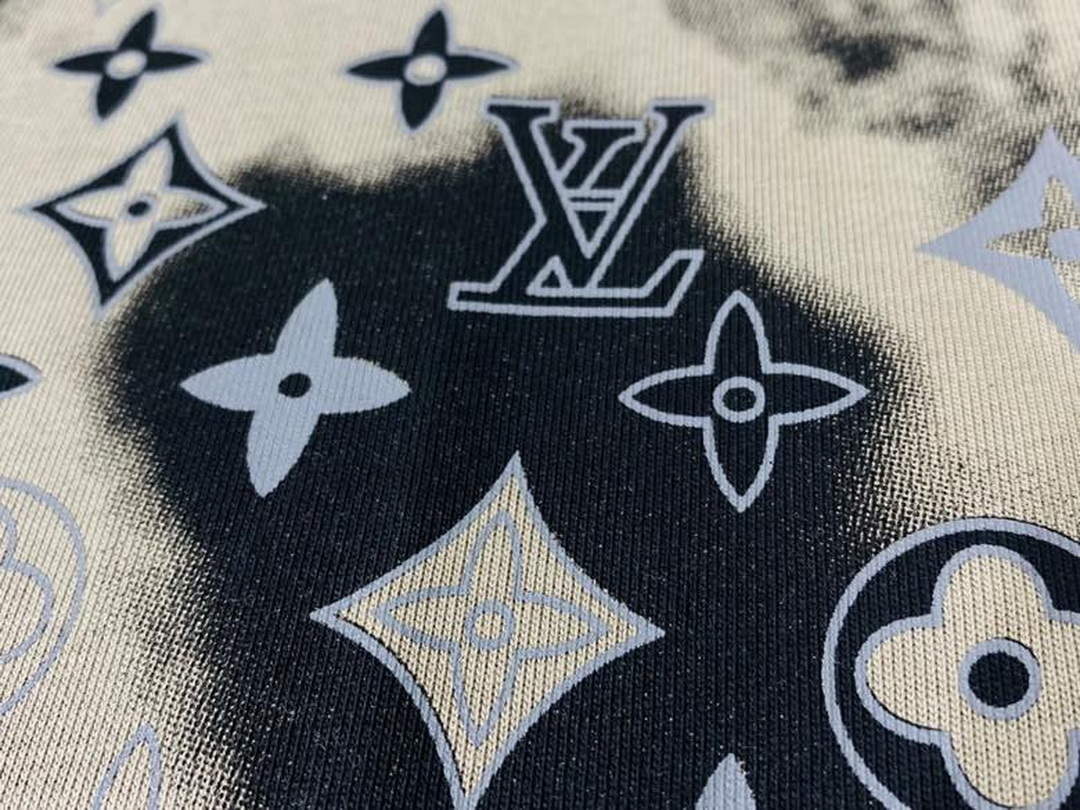 LV 1AB4UM Louis Vuitton Print Cotton Jersey  Men Women's T-shirt L56233