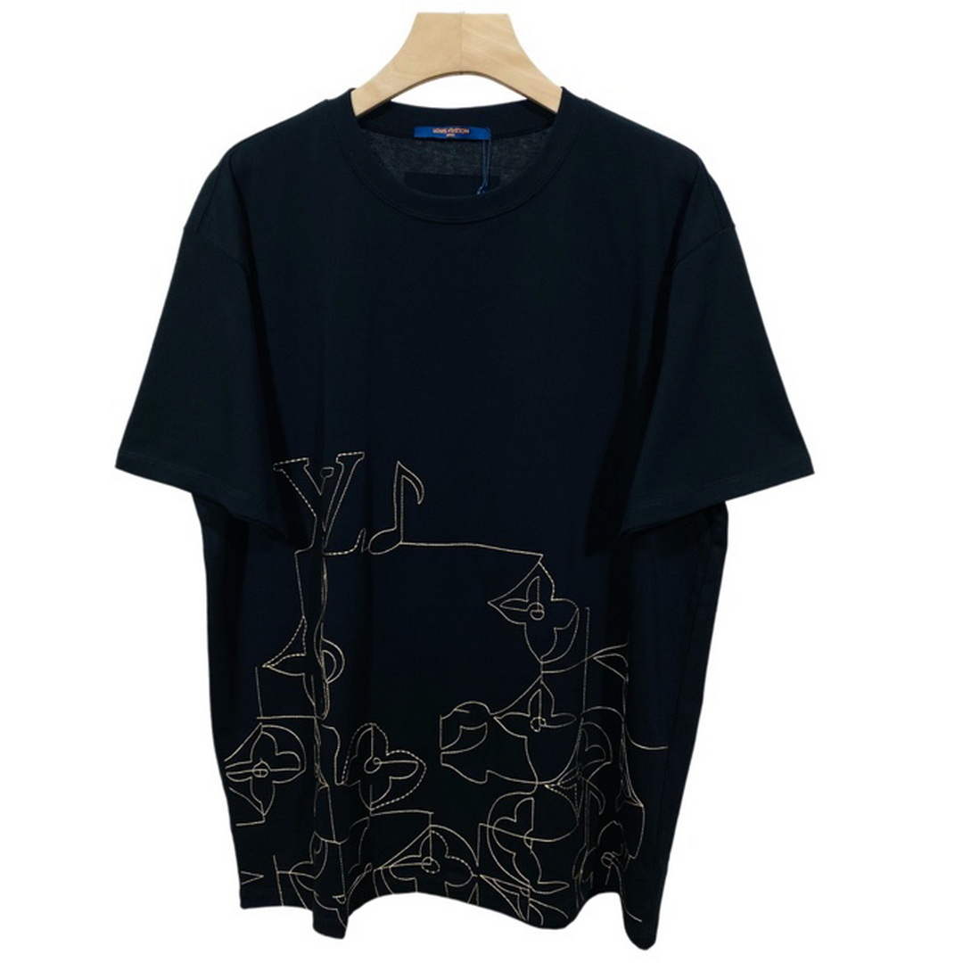 LV 1AB4UM Louis Vuitton Print Cotton Jersey  Men Women's T-shirt L56234