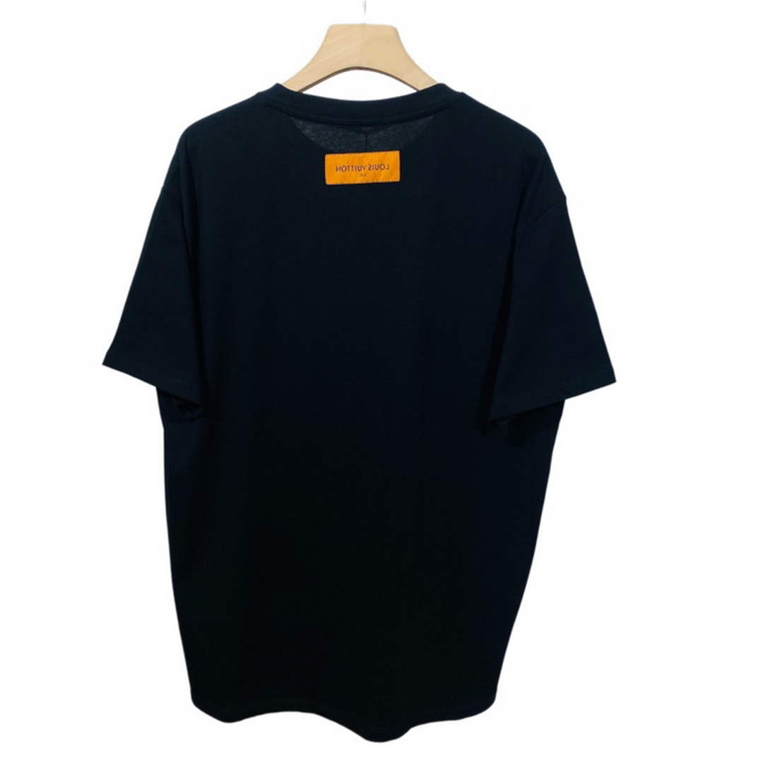 LV 1AB4UM Louis Vuitton Print Cotton Jersey  Men Women's T-shirt L56234