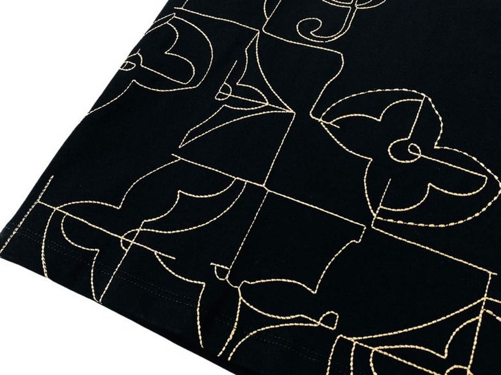 LV 1AB4UM Louis Vuitton Print Cotton Jersey  Men Women's T-shirt L56234