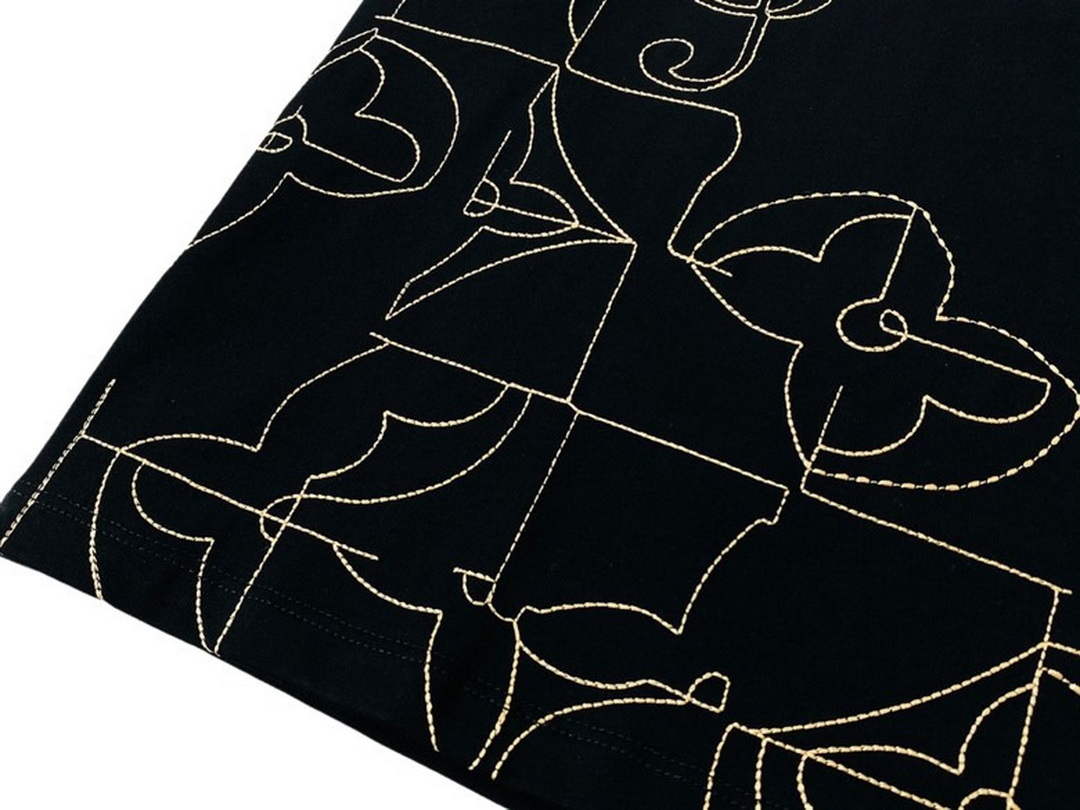 LV 1AB4UM Louis Vuitton Print Cotton Jersey  Men Women's T-shirt L56234
