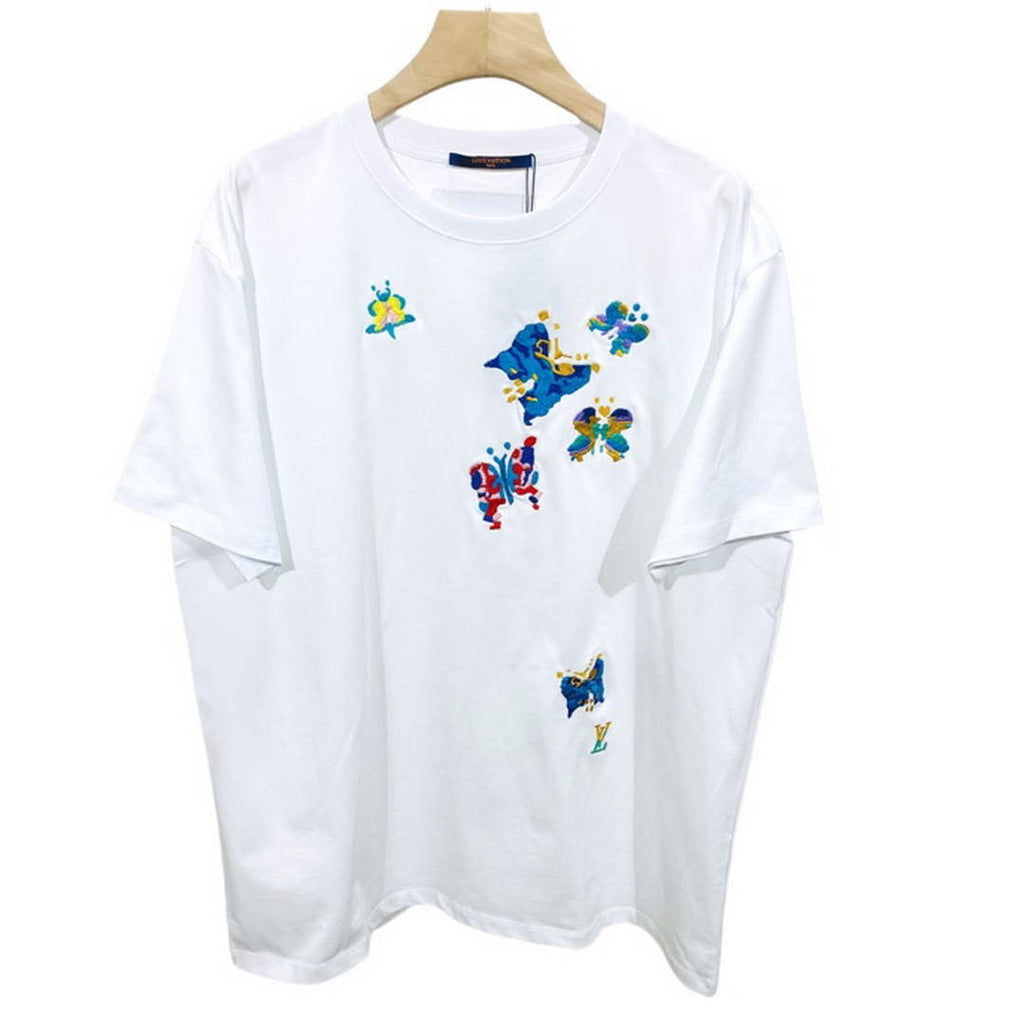 LV 1AB4UM Louis Vuitton Print Cotton Jersey  Men Women's T-shirt L56228