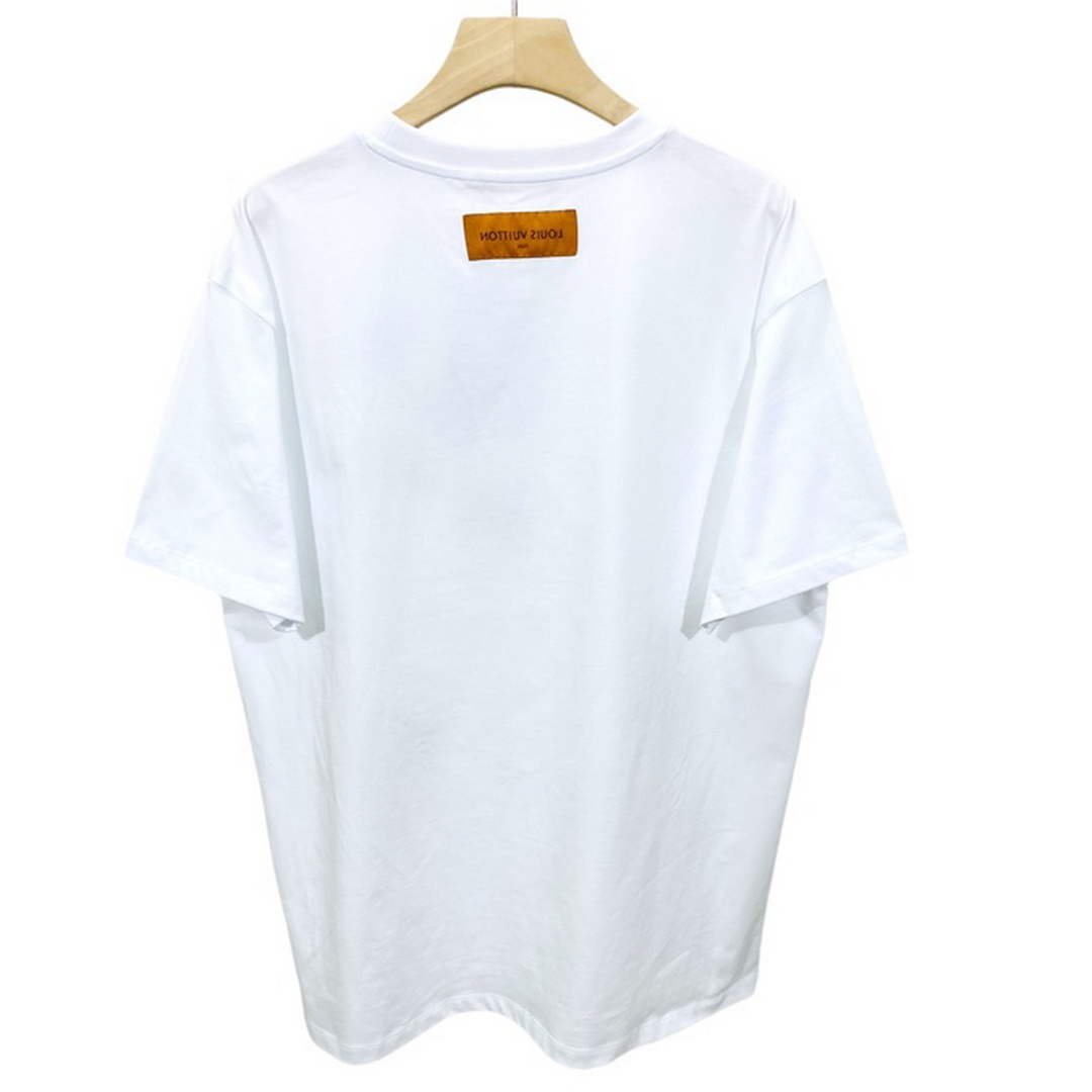 LV 1AB4UM Louis Vuitton Print Cotton Jersey  Men Women's T-shirt L56228