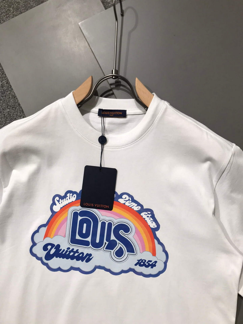 LV 1AB4UO Men's Women's Louis Vuitton Rainbow Printed T-Shirt L66450