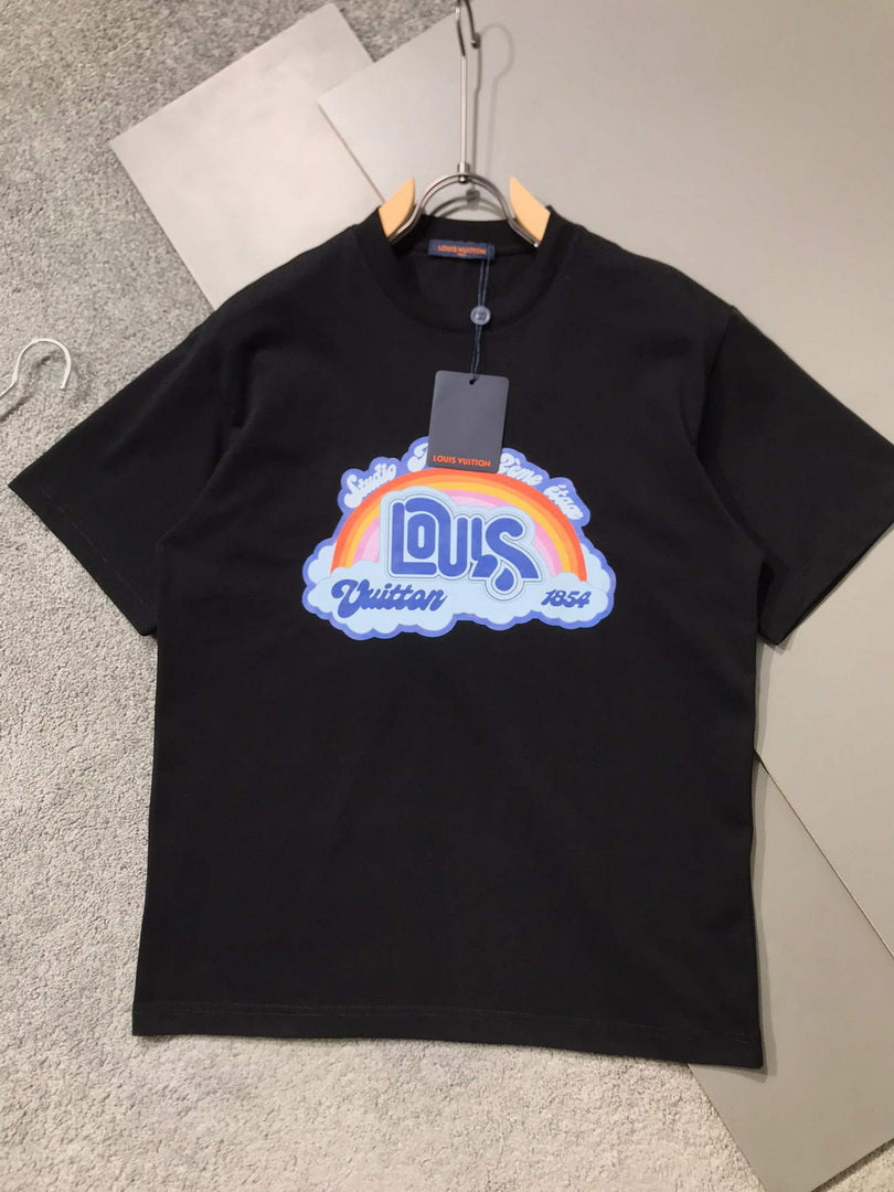 LV 1AB4UO Men's Women's Louis Vuitton Rainbow Printed T-Shirt L66451