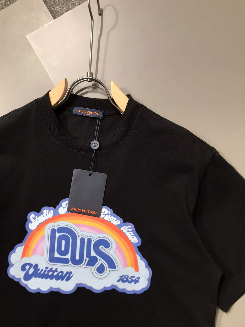 LV 1AB4UO Men's Women's Louis Vuitton Rainbow Printed T-Shirt L66451