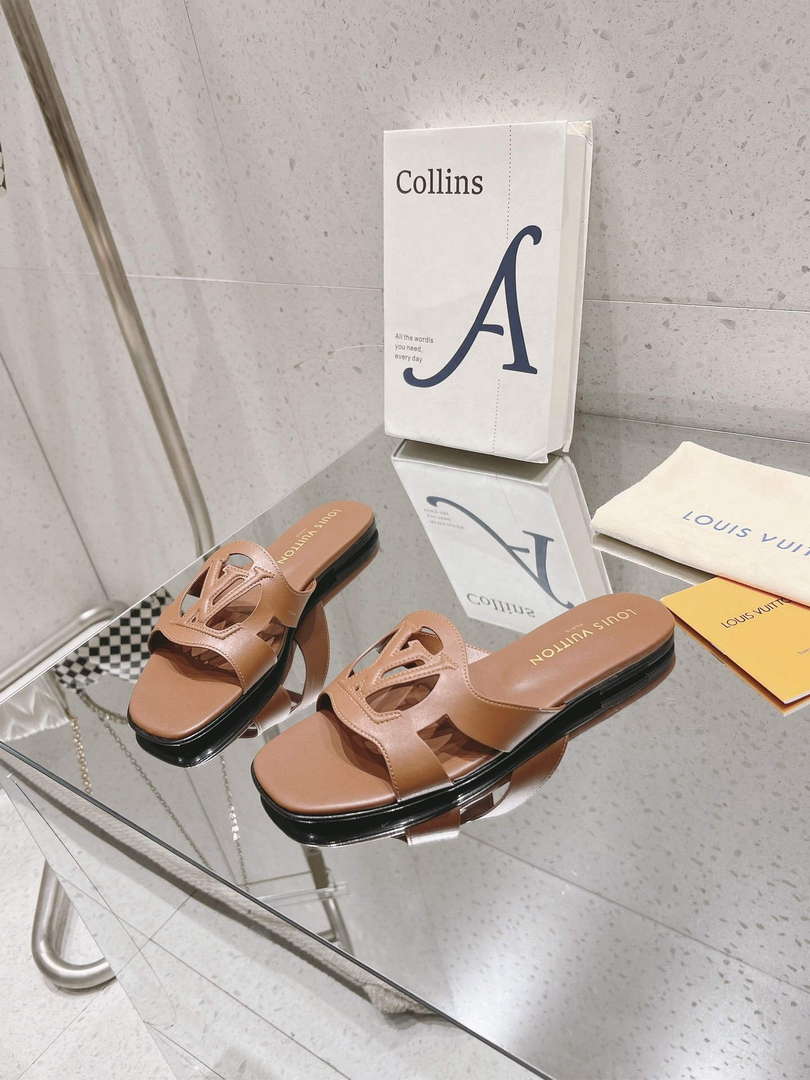 LV 1ABP20 Louis Vuitton LV Isola Flat Mules L66398 - US 4=Euro 35 - View 3