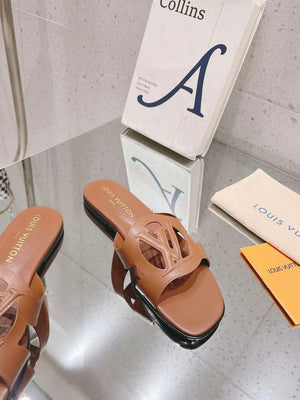 LV 1ABP20 Louis Vuitton LV Isola Flat Mules L66398 - US 4=Euro 35 - View 4