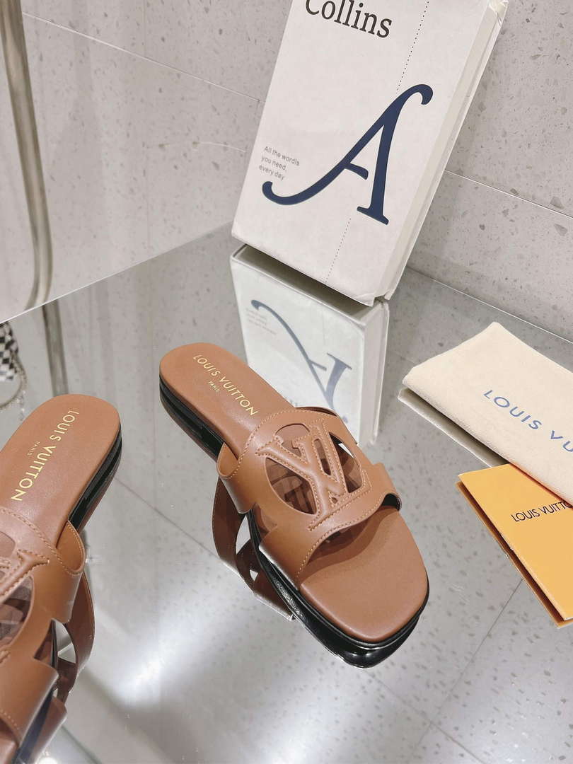 LV 1ABP20 Louis Vuitton LV Isola Flat Mules L66398 - US 4=Euro 35 - View 4