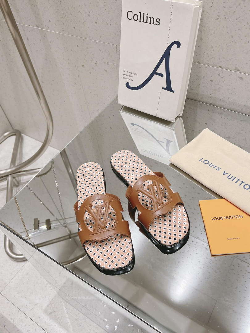 LV 1ABP20 Louis Vuitton LV Isola Flat Mules L66399 - US 4=Euro 35 - View 1