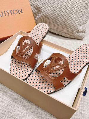LV 1ABP20 Louis Vuitton LV Isola Flat Mules L66399 - US 4=Euro 35 - View 5