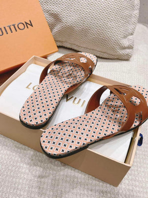 LV 1ABP20 Louis Vuitton LV Isola Flat Mules L66399 - US 4=Euro 35 - View 6
