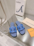 LV 1ABP20 Louis Vuitton LV Isola Flat Mules L66400