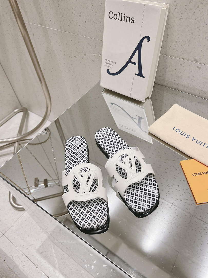 LV 1ABP20 Louis Vuitton LV Isola Flat Mules L66402 - US 4=Euro 35 - View 1