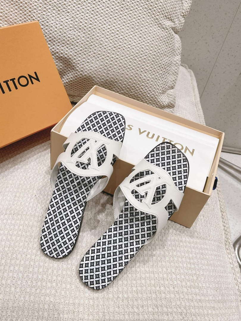 LV 1ABP20 Louis Vuitton LV Isola Flat Mules L66402 - US 4=Euro 35 - View 4