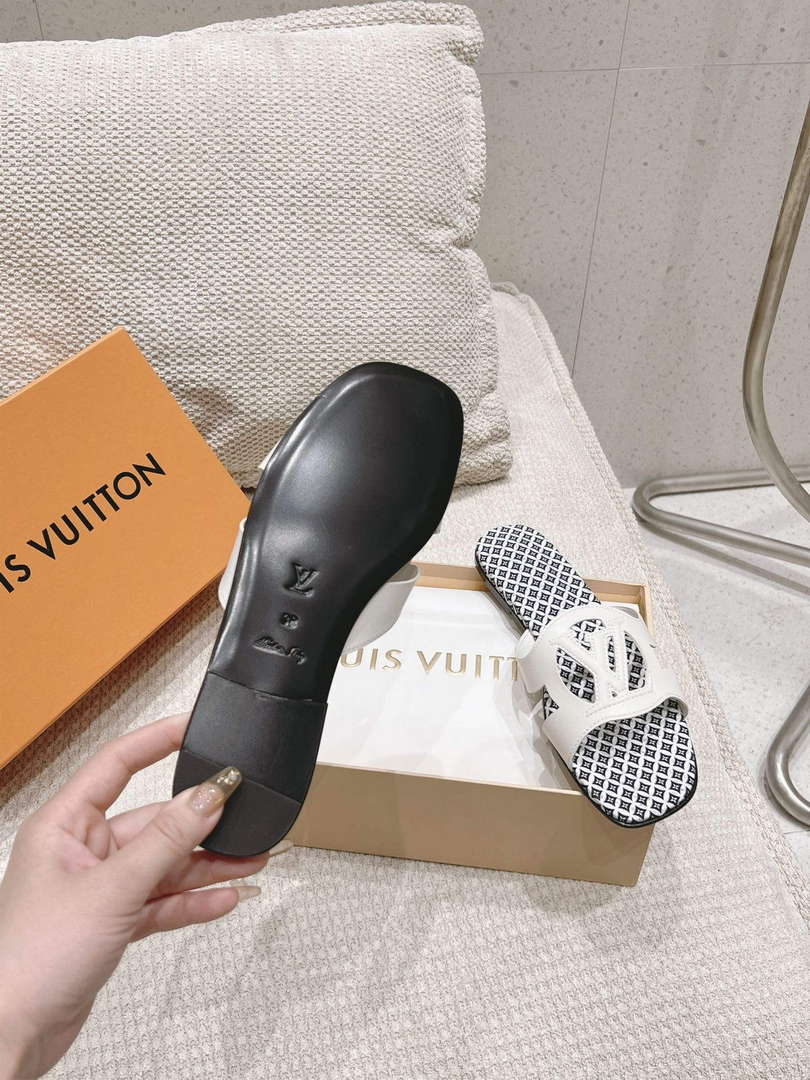 LV 1ABP20 Louis Vuitton LV Isola Flat Mules L66402 - US 4=Euro 35 - View 9