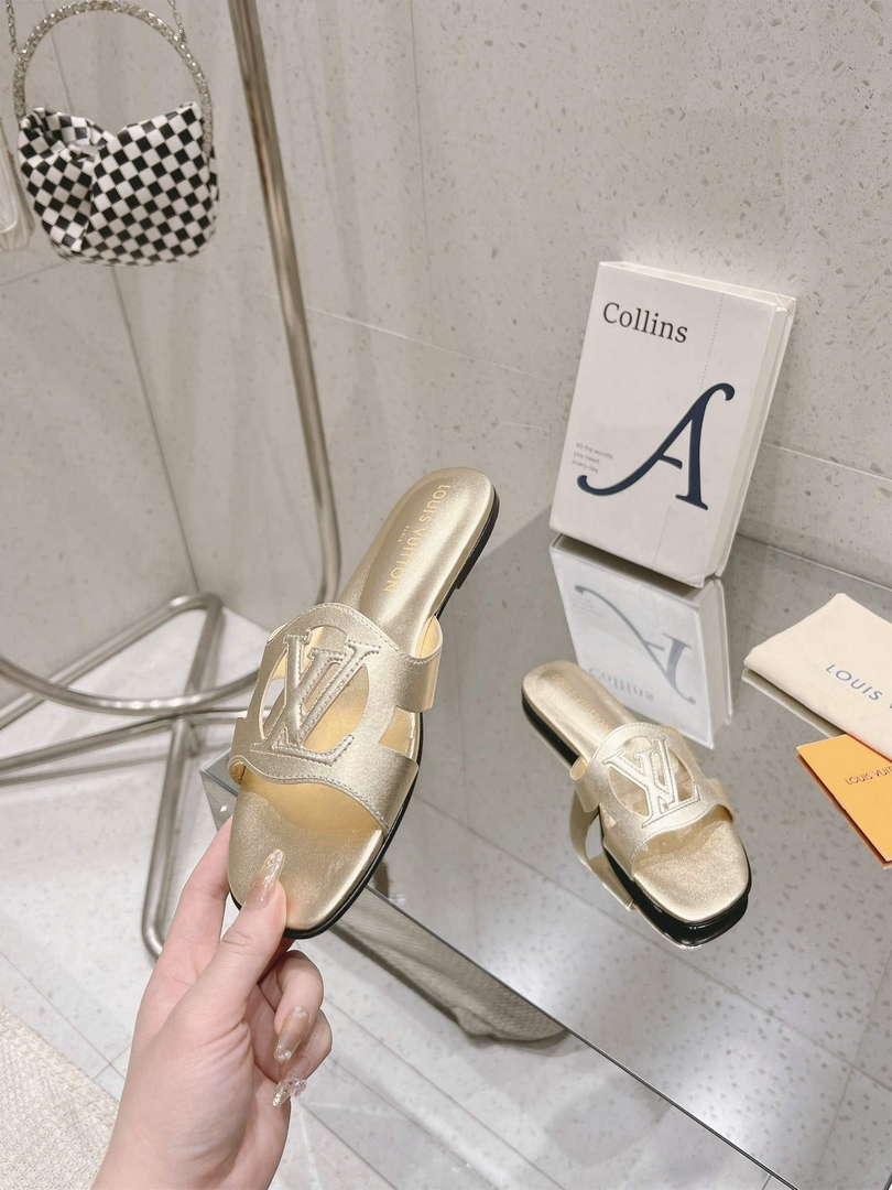 LV 1ABP20 Louis Vuitton LV Isola Flat Mules L66404 - US 4=Euro 35 - View 6