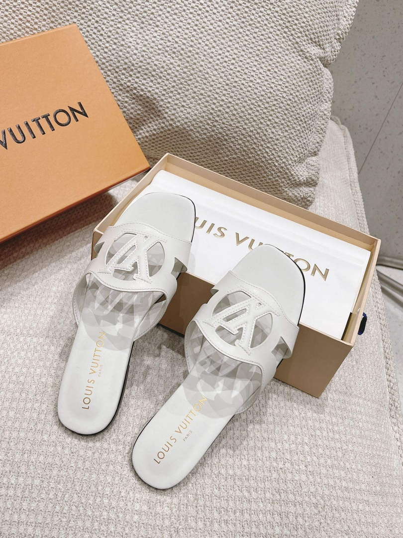 LV 1ABP20 Louis Vuitton LV Isola Flat Mules L66405 - US 4=Euro 35 - View 5