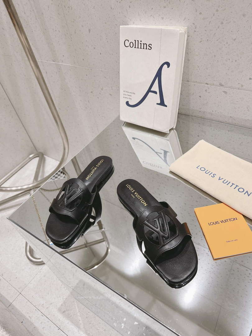 LV 1ABP20 Louis Vuitton LV Isola Flat Mules L66406 - US 4=Euro 35 - View 2