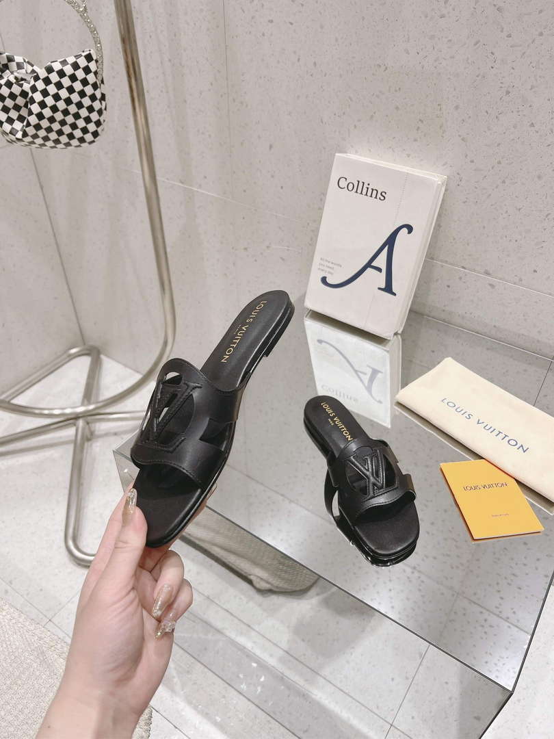 LV 1ABP20 Louis Vuitton LV Isola Flat Mules L66406 - US 4=Euro 35 - View 5
