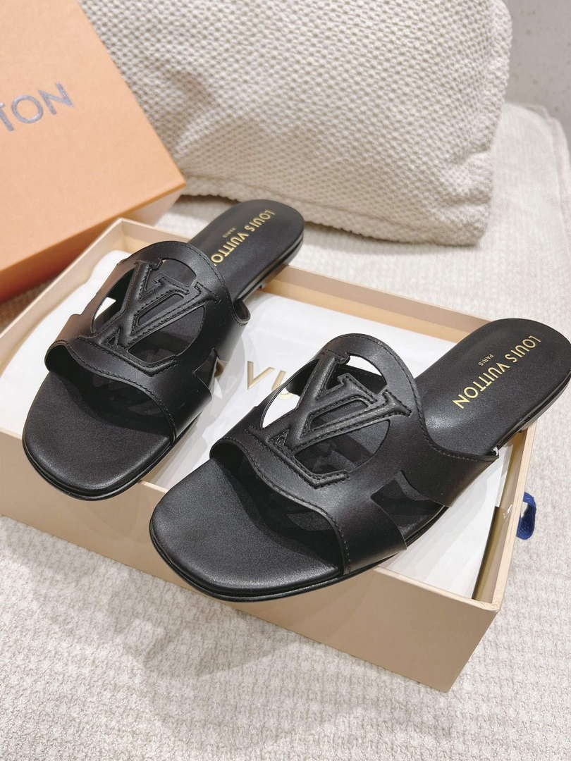 LV 1ABP20 Louis Vuitton LV Isola Flat Mules L66406 - US 4=Euro 35 - View 6
