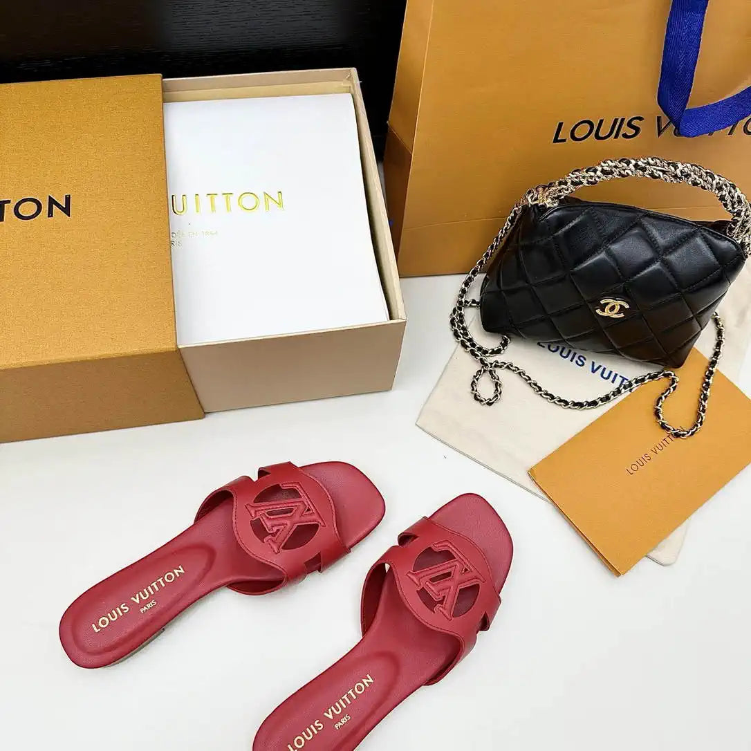 LV 1ABP20 Louis Vuitton LV Isola Slippers Flat Mules L66450