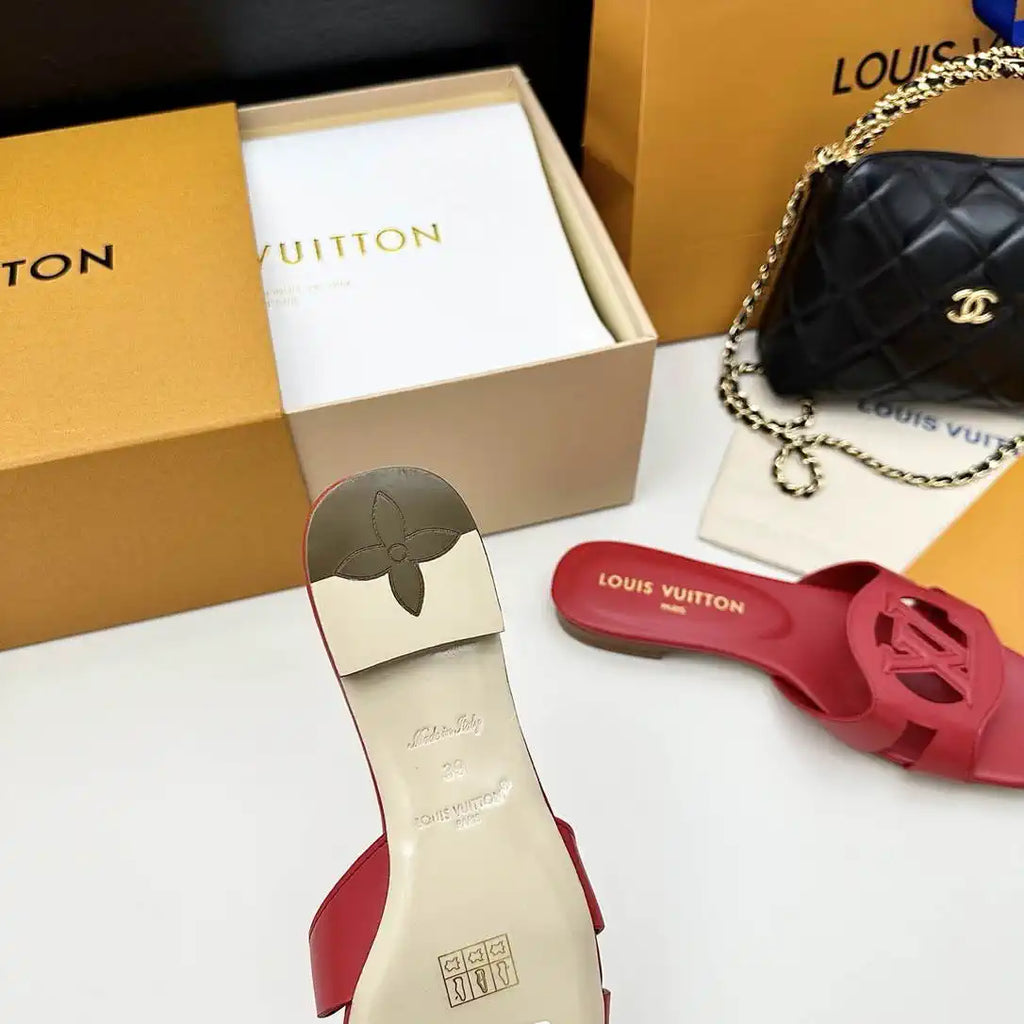 LV 1ABP20 Louis Vuitton LV Isola Slippers Flat Mules L66450