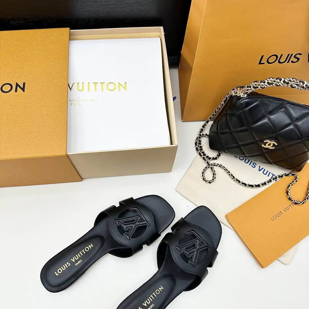 LV 1ABP20 Louis Vuitton LV Isola Slippers Flat Mules L66450