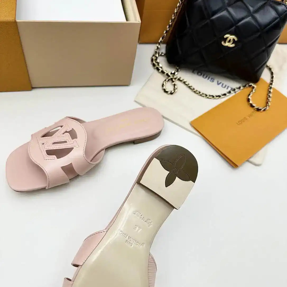 LV 1ABP20 Louis Vuitton LV Isola Slippers Flat Mules L66451