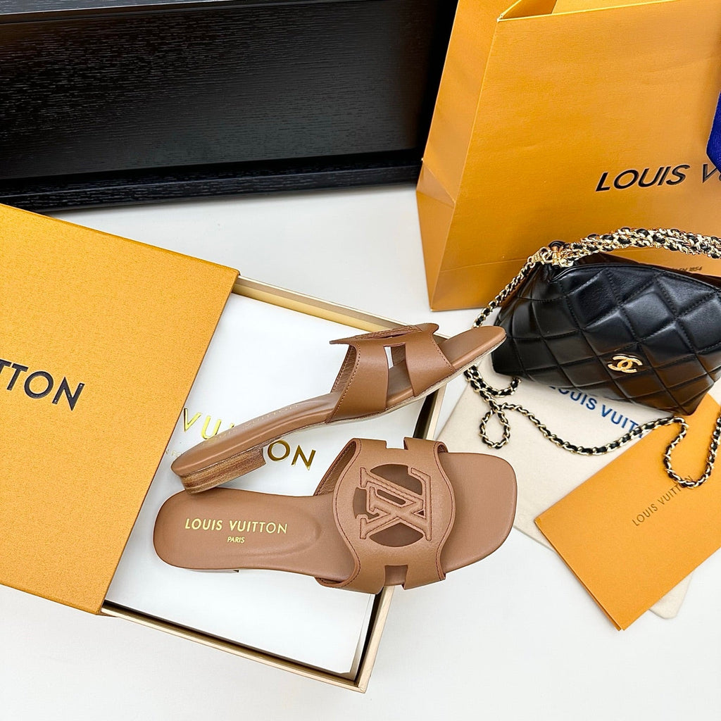 LV 1ABP20 Louis Vuitton LV Isola Slippers Flat Mules L66453