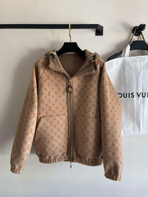 LV 1ABTBO Louis Vuitton Reversible 3D Monogram Jacquard Jacket L35820 - S - View 2