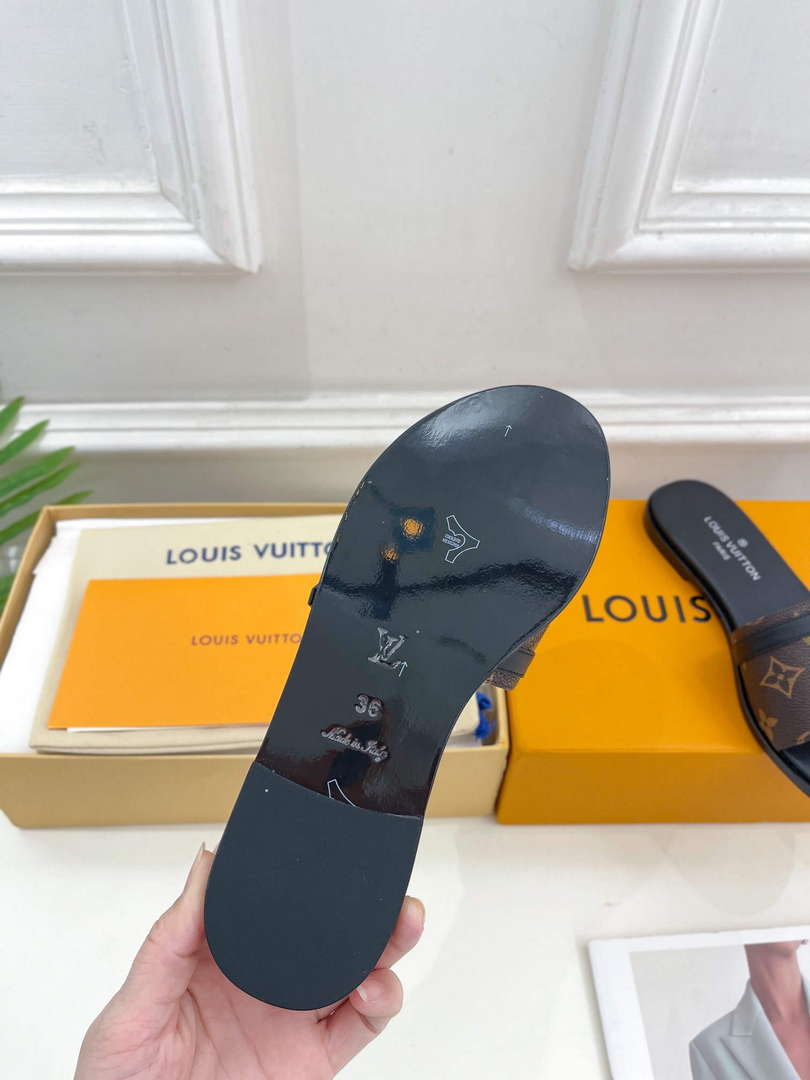 LV 1ABV0K Louis Vuitton Lock It Flat Mule L66279