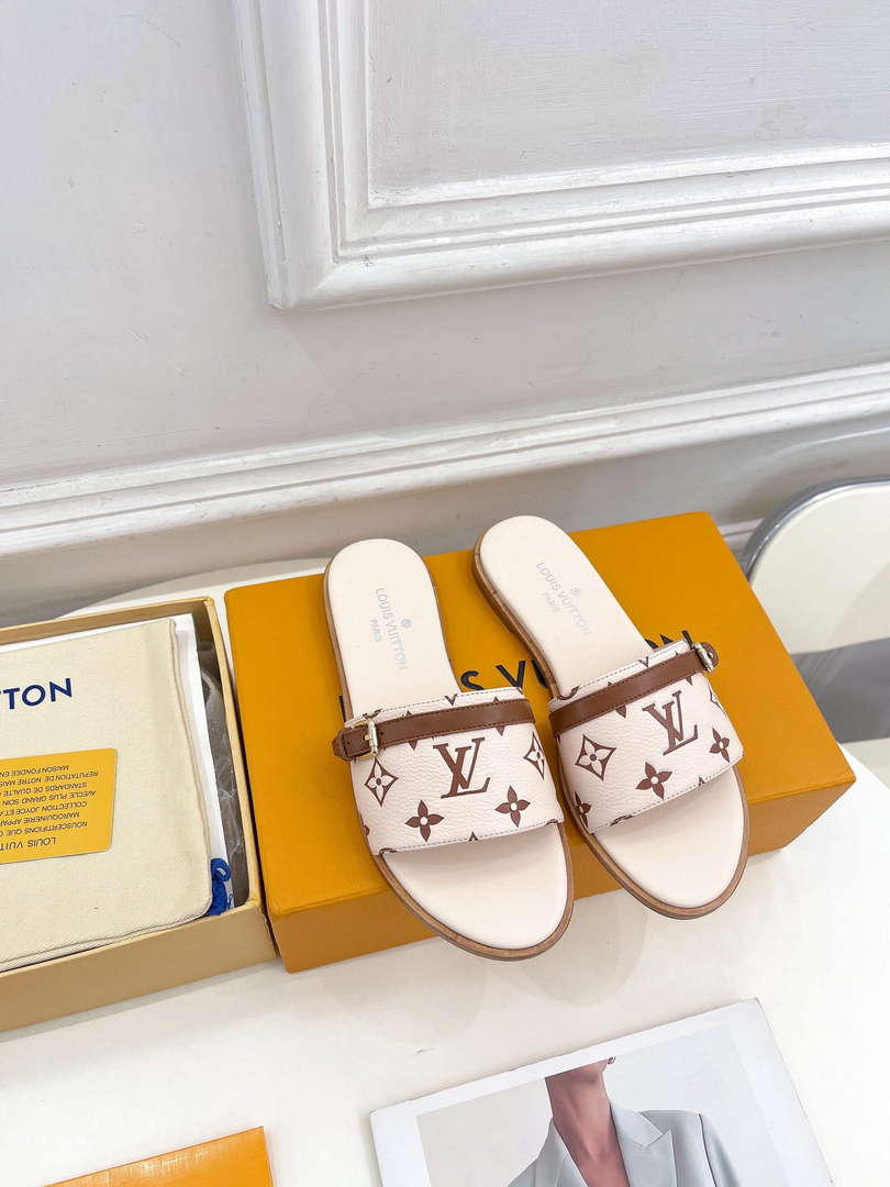 LV 1ABV0K Louis Vuitton Lock It Flat Mule L66280