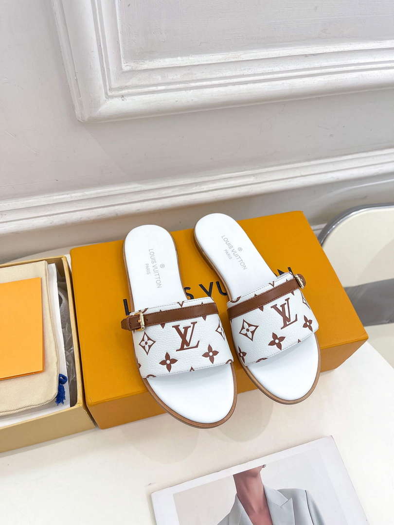 LV 1ABV0K Louis Vuitton Lock It Flat Mule L66281