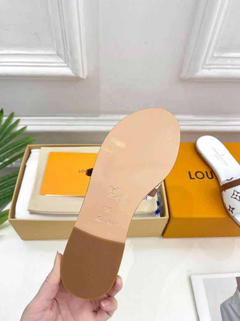 LV 1ABV0K Louis Vuitton Lock It Flat Mule L66281