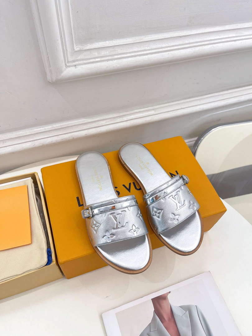 LV 1ABV0K Louis Vuitton Lock It Flat Mule L66283