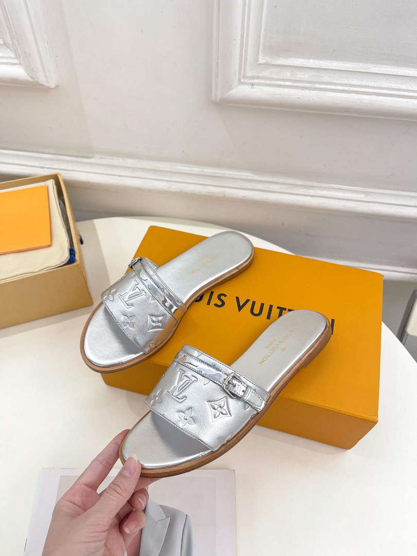 LV 1ABV0K Louis Vuitton Lock It Flat Mule L66283