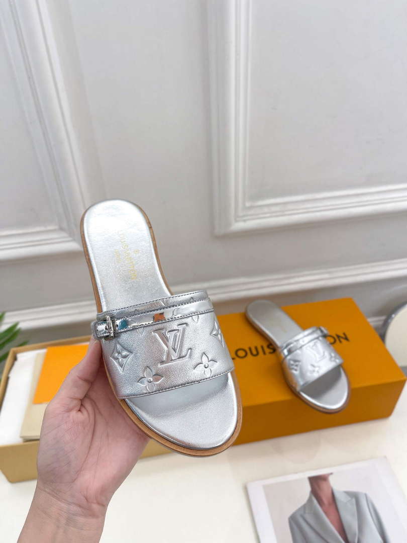 LV 1ABV0K Louis Vuitton Lock It Flat Mule L66283 - 35 - View 4