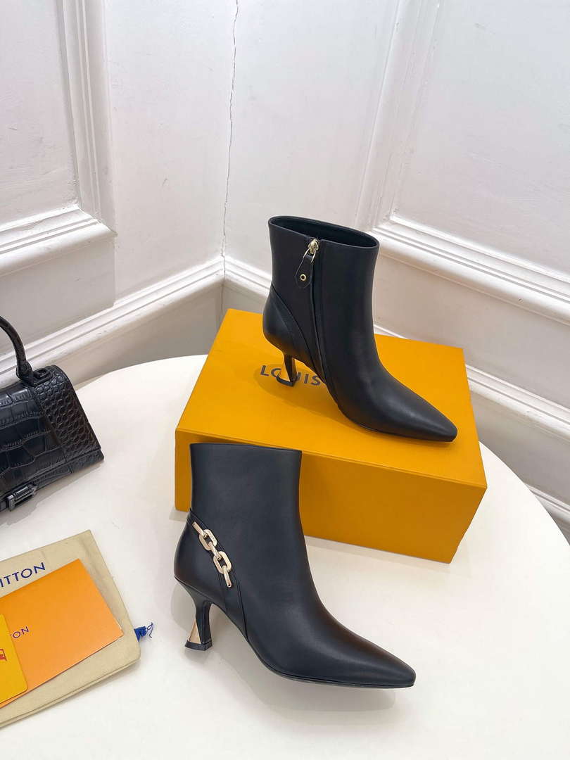 LV 1ACAKQ Louis Vuitton Women's Shoes Sparkle Ankle Boots L75201